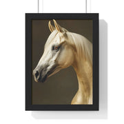 Elegant Horse Framed Poster | Modern Wall Art | Equine Decor | Horse Lover Gift | Farmhouse Decor | Art for Animal Enthusiasts