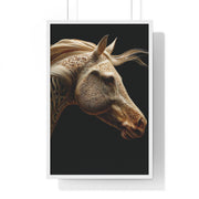 Elegant Horse Framed Art Print, Equine Wall Decor, Horse Lover Gift, Home Decor, Animal Artwork, Equestrian Style