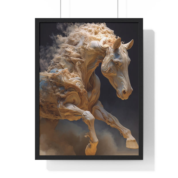 Stunning Horse Art Print, Vertical Framed Poster, Home Decor, Equestrian Gift, Wall Art