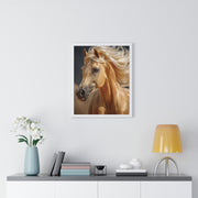 Majestic Horse Vertical Framed Poster, Animal Wall Art, Home Décor, Equestrian Gifts, Nature Lover Print, Office Decoration