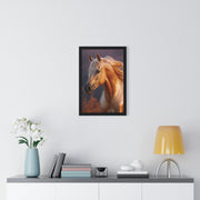 Majestic Horse Framed Poster | Equine Wall Art | Nature Decor | Gift for Horse Lovers | Equestrian Home Decor | Birthday & Housewarming