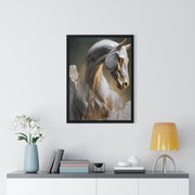 Elegant Horse Sculpture Wall Art, Horse Decor, Modern Framed Poster, Home Decor, Gift for Animal Lovers, Art for Living Room