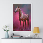 Elegant Horse Wall Art Print, Vertical Framed Poster, Equestrian Decor, Horse Lover Gift, Home Aesthetic, Animal Art