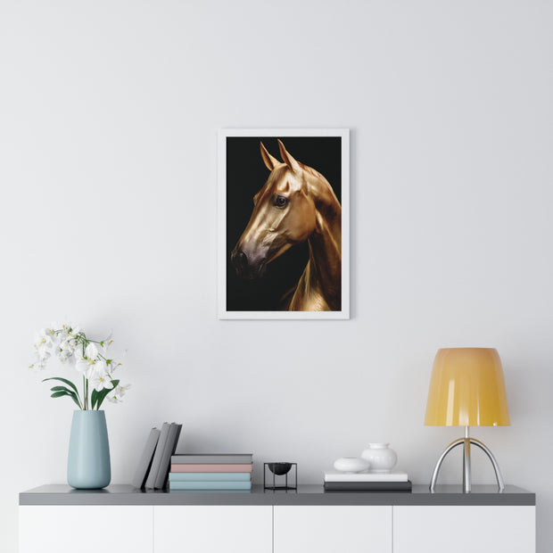 Majestic Horse Framed Wall Art, Equestrian Decor, Equine Art Print, Home Decor Gift, Animal Lovers Wall Hanging