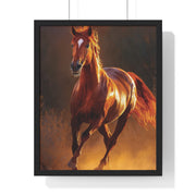Majestic Horse Framed Poster, Equine Wall Art, Rustic Home Decor, Animal Lover Gift, Equestrian Decor, Farmhouse Wall Art