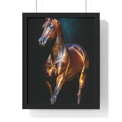 Equine Masterpiece Framed Art Print, Horse Wall Decor, Equestrian Gift, Home Office Art, Equine Enthusiast Decoration