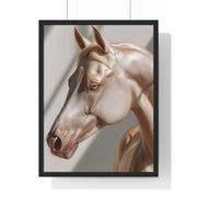 Elegant Horse Framed Poster, Art Decor, Animal Wall Art, Horse Lover Gift, Home Interior, Equine Photography
