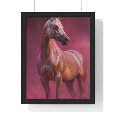 Equine Elegance Framed Poster | Horse Art for Animal Lovers, Farmhouse Decor, Gift for Equestrians, Wall Art for Home, Equestrian Decor