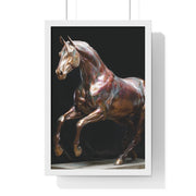 Elegant Horse Art Print, Home Decor, Equestrian Wall Art, Gift for Horse Lovers, Framed Poster Decoration