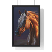 Elegant Horse Art Print, Vertical Framed Poster, Equestrian Decor, Horse Lover Gift, Home Wall Art, Animal Themed Decoration