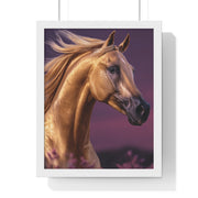 Majestic Horse Framed Poster | Equine Art Print for Home Decor | Ideal Gift for Horse Lovers, Equestrian Decor, Wall Art