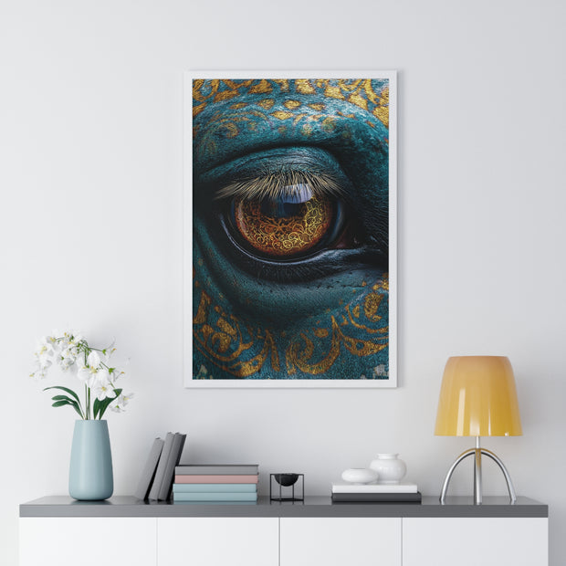 Mystical Eye Art Print, Vertical Framed Poster for Home Decor, Unique Gift, Spiritual Room, Gallery Wall