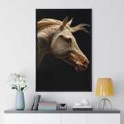 Elegant Horse Framed Art Print, Equine Wall Decor, Horse Lover Gift, Home Decor, Animal Artwork, Equestrian Style