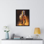 Majestic Horse Framed Poster - Equestrian Art, Horse Lover Gift, Home Decor, Animal Lover Wall Art, Rustic Style