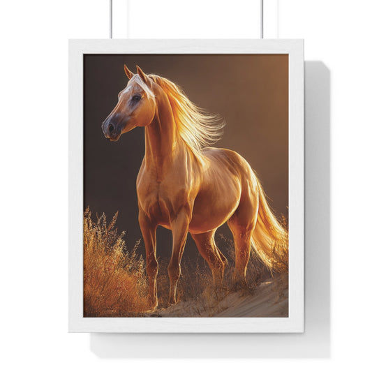 Elegant Horse Art Print, Stunning Wall Decor, Horse Lover Gift, Nature Photography, Home Aesthetic, Framed Poster
